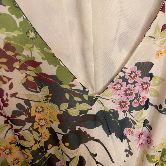 INC Size 8 Spring Floral Longsleeve Maxi Dress - Picture 7 of 9